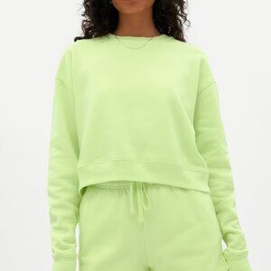 Girlfriend Collective cropped sweatshirt in Glow